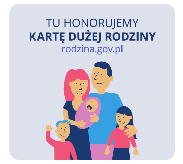 plik graficzny: logo widoczne w miejscach, w których honorowana jest Karta Dużej Rodziny