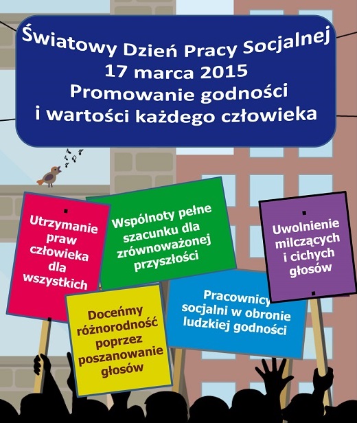 Plakat - Światowy Dzień Pracy Socjalnej 