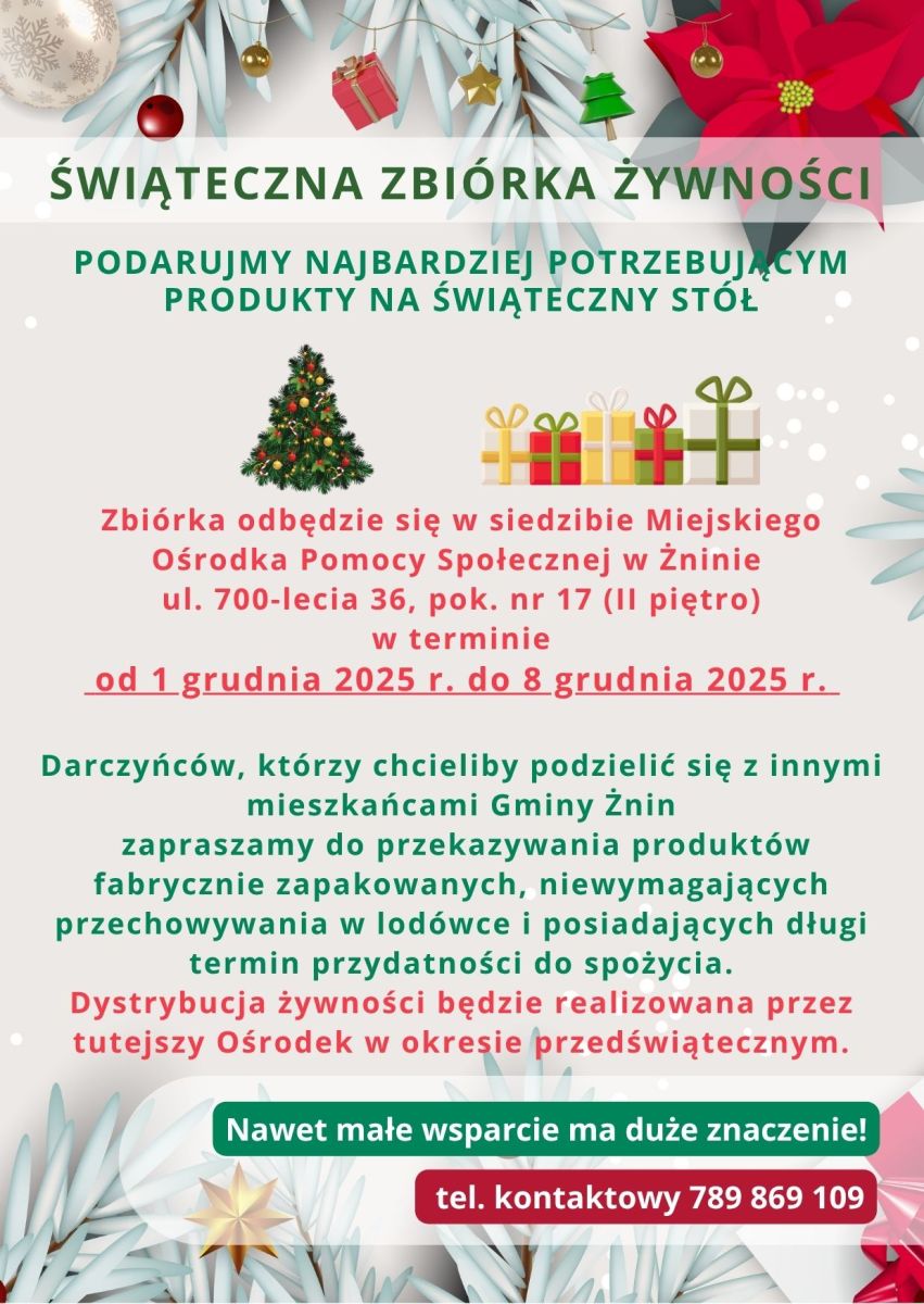 Zdjęcie: Świąteczna zbióka żywności